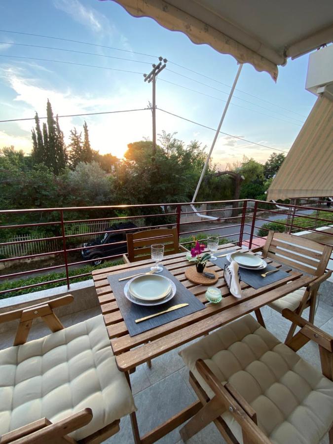 Cozy Flat Elix Apartman Lefkandí Kültér fotó